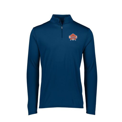 [FTLQFLNV-FAXS-LOGO1] Decker Women's Flex-Lite 1/4 Zip Shirt (Female Adult XS, Navy, Logo 1)