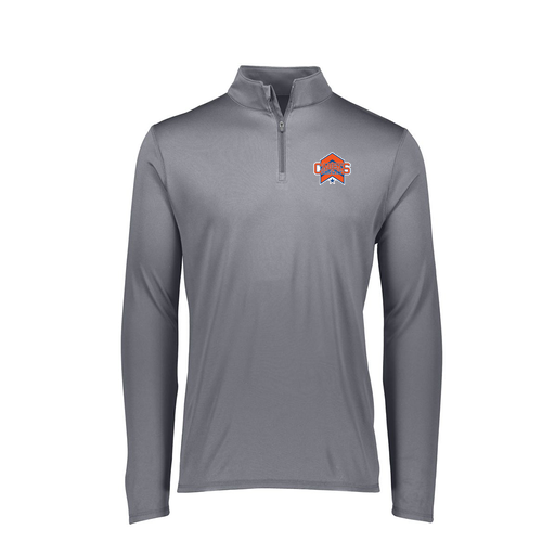 [FTLQFLGY-FAXS-LOGO1] Ladies Flex-Lite 1/4 Zip Shirt (Female Adult XS, Gray, Logo 1)