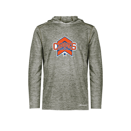 [FOLHCGGY-AS-LOGO1] Decker Men's Charge Hoodie (Adult S, Gray, Logo 1)