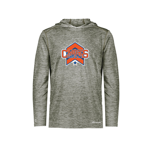 [FOLHCGGY-YS-LOGO1] Decker Youth Charge Hoodie (Youth S, Gray, Logo 1)