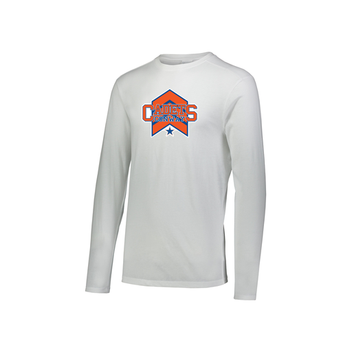 [FTLCUBWH-YS-LOGO1] Decker Youth Tri-Blend T-Shirt - Long Sleeve (Youth S, White, Logo 1)
