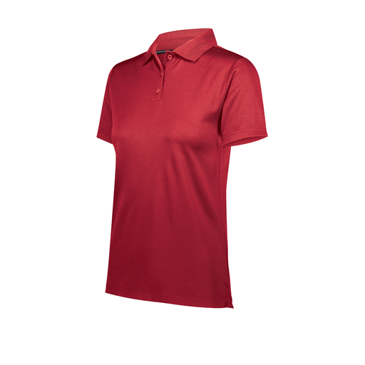 [222768-RED-FAXS-LOGO5] Ladies Prism Polo (Female Adult XS, Red, Logo 5)